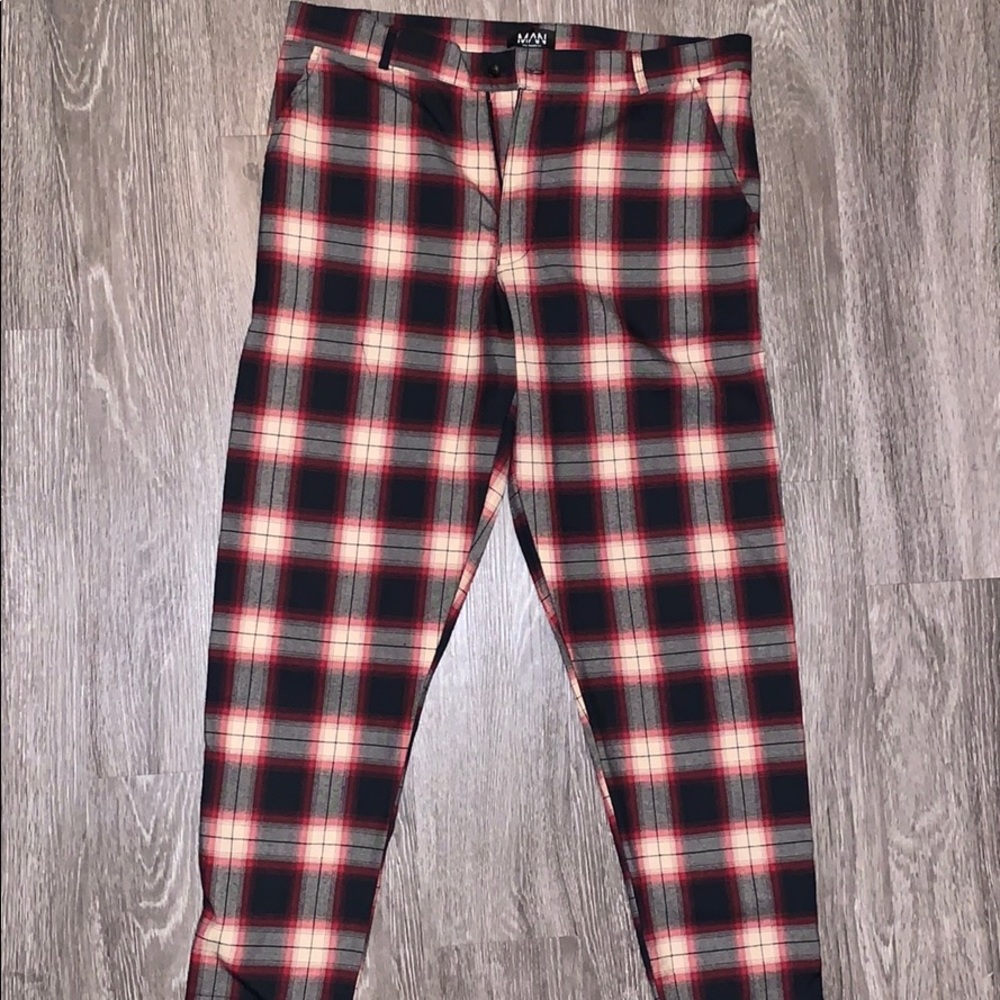 Plaid smart trousers